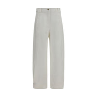 Max Mara Adorni Cropped Pants — White