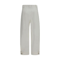 Max Mara Adorni Cropped Pants — White