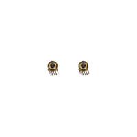 Versace Medusa Clip-On Drop Earrings — Gold