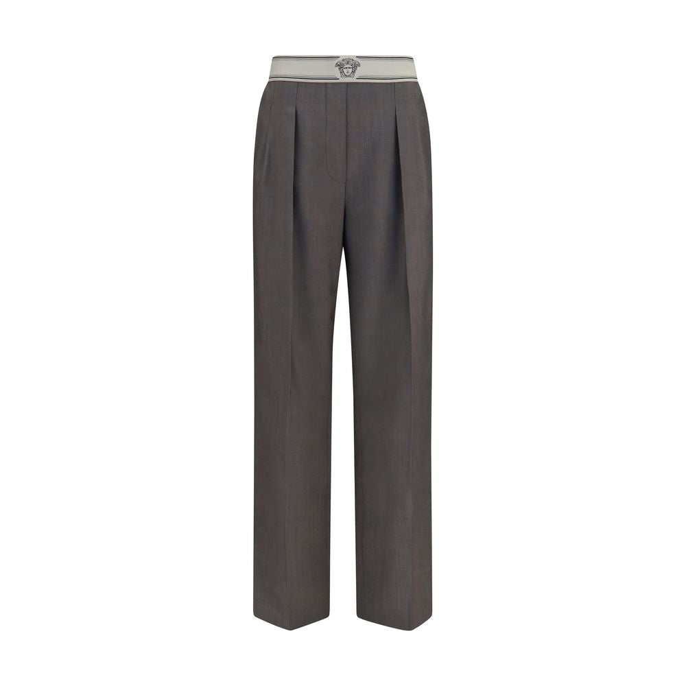 Versace Wool Mohair Pants — Gray