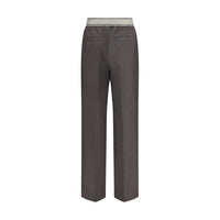 Versace Wool Mohair Pants — Gray