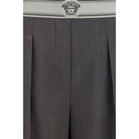 Versace Wool Mohair Pants — Gray