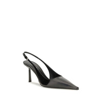Prada Leather Slingback Pumps — Black