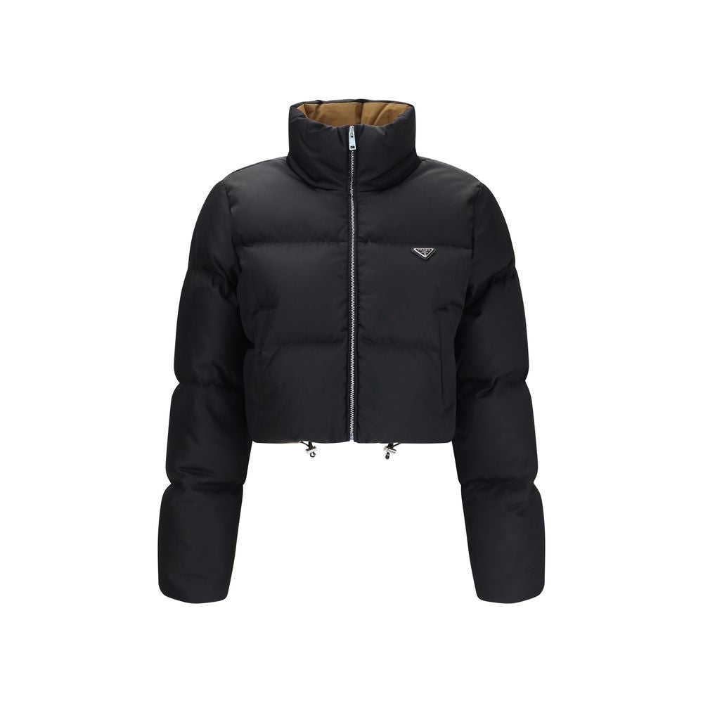 Prada Re-Nylon Down Jacket — Black