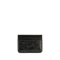 Saint Laurent Niki Vintage Leather Cardholder — Black
