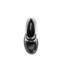 Prada Platform Leather Loafers — Black