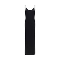 Saint Laurent Backless Knit Dress — Black