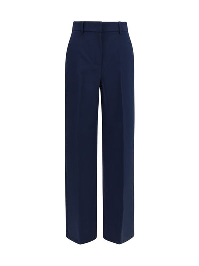 Max Mara Weekend Wool Palazzo Trousers — Blue