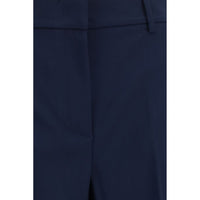 Max Mara Weekend Wool Palazzo Trousers — Blue
