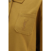Saint Laurent Cassandre Piqué Polo Shirt — Multicolor