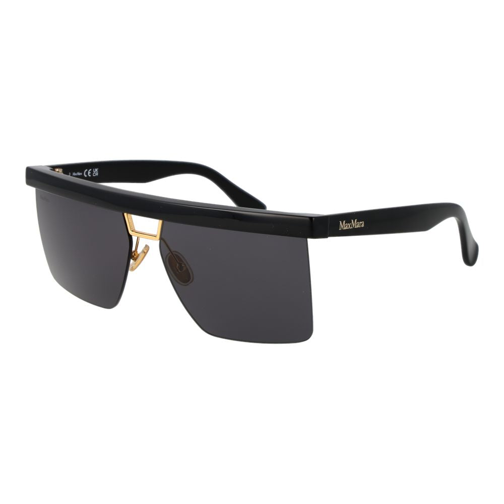 Max Mara Stainless Steel Sunglasses — Black
