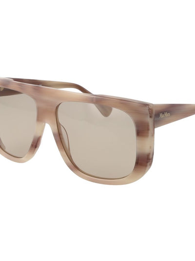 Max Mara Acetate Sunglasses — Beige