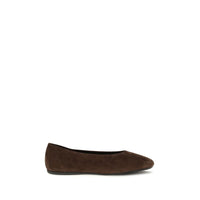 Prada Suede Leather Ballet Flats — Brown