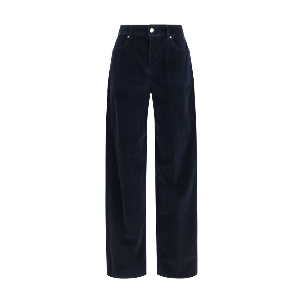 Max Mara Fragola Corduroy Palazzo Pants — Blue