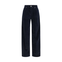 Max Mara Fragola Corduroy Palazzo Pants — Blue