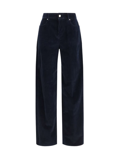 Max Mara Fragola Corduroy Palazzo Pants — Blue