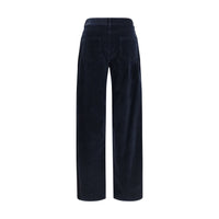 Max Mara Fragola Corduroy Palazzo Pants — Blue
