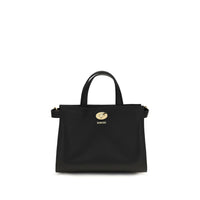 Burberry Cotswolds Check Top-Handle Bag — Black