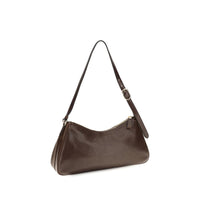 Prada Aimée Leather Shoulder Bag — Brown