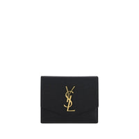 Saint Laurent Calfskin Billfold Wallet — Black