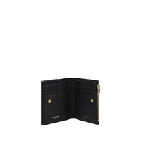 Saint Laurent Calfskin Billfold Wallet — Black