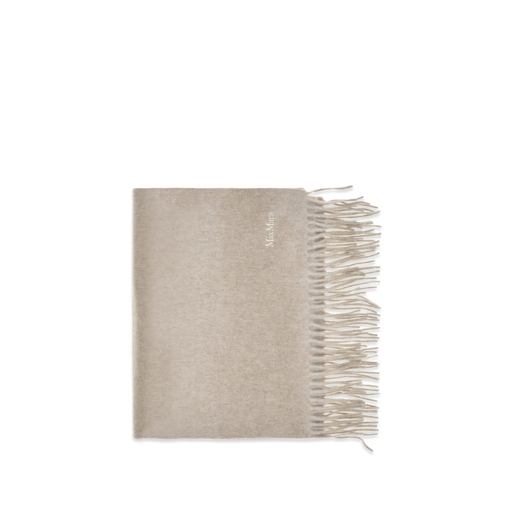 Max Mara Baci Cashmere Scarf — Beige