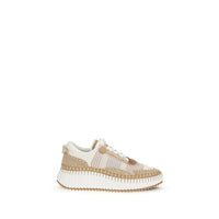 Chloé Nama Recycled Sneakers — Beige