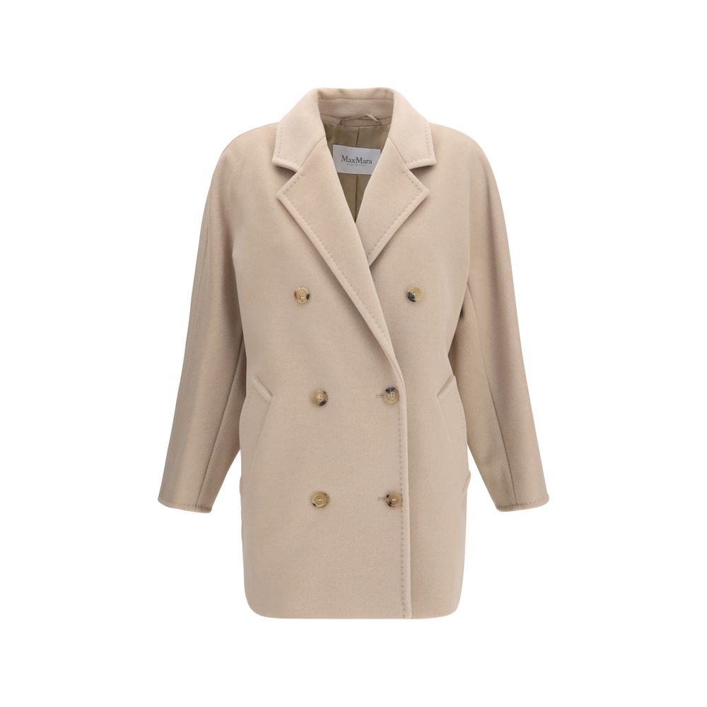 Max Mara Rebus Wool-Cashmere Jacket — Beige