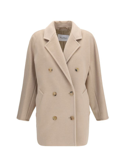 Max Mara Rebus Wool-Cashmere Jacket — Beige