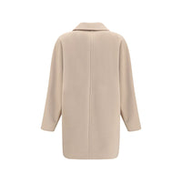 Max Mara Rebus Wool-Cashmere Jacket — Beige