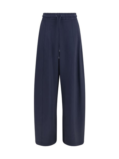Max Mara Olmo Technical Jersey Pants — Blue