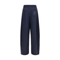 Max Mara Olmo Technical Jersey Pants — Blue