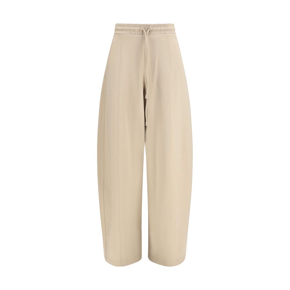 Max Mara Olmo Technical Jersey Pants — Beige