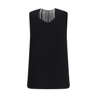 Max Mara Faglia Crystal-Embellished Top — Black