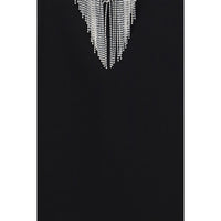 Max Mara Faglia Crystal-Embellished Top — Black