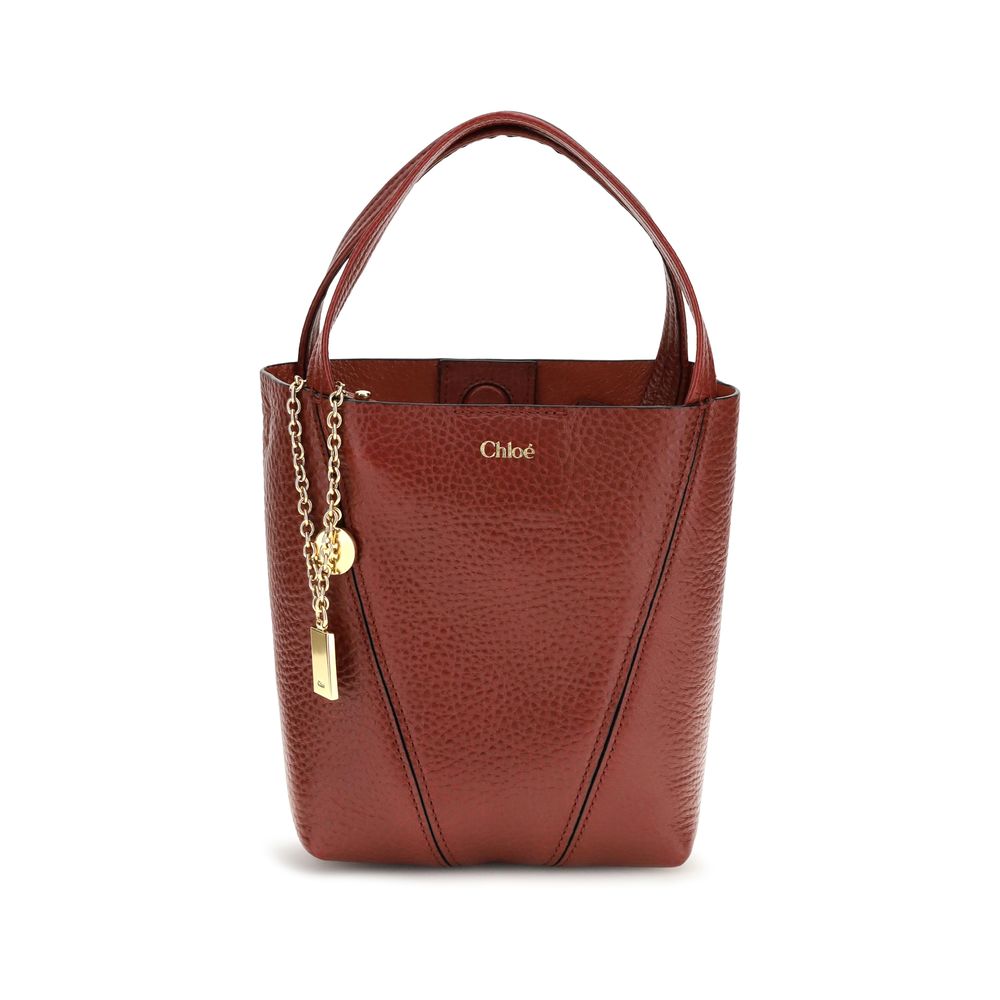 Chloé Spin Chain Shoulder Bag — Multicolor