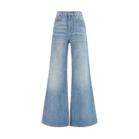Chloé High-Rise Flared Jeans — Blue