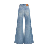 Chloé High-Rise Flared Jeans — Blue