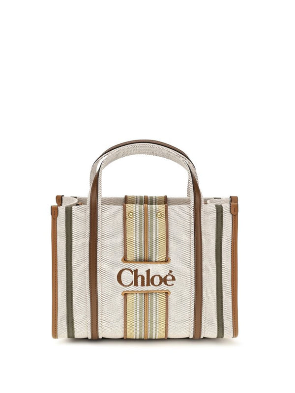 Chloé Small Woody Loop Bag — Beige