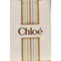 Chloé Woody Loop Canvas Tote — Beige