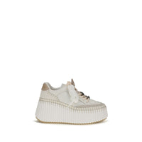 Chloé Nama Platform Sneakers — White