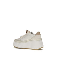 Chloé Nama Platform Sneakers — White
