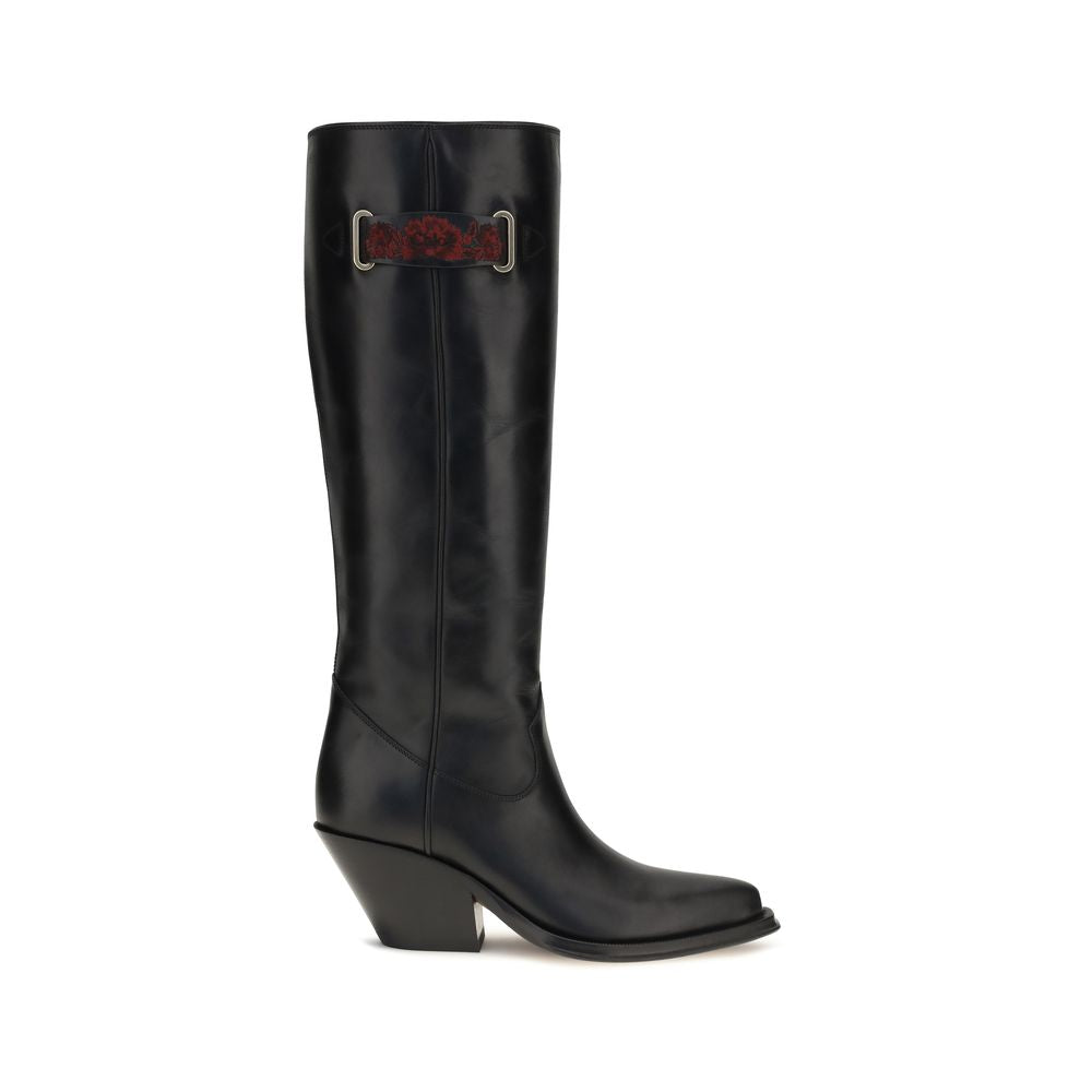 Chloé Azelan Over-the-Knee Boots — Black