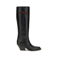 Chloé Azelan Over-the-Knee Boots — Black