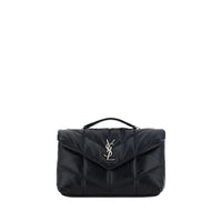 Saint Laurent Mini Lambskin Crossbody Bag — Black