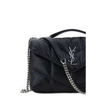 Saint Laurent Mini Lambskin Crossbody Bag — Black