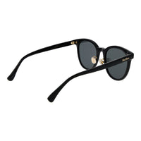 Max Mara Acetate Panto Sunglasses — Black
