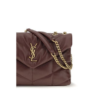 Saint Laurent Puffer Toy Lambskin Shoulder Bag — Bordeaux