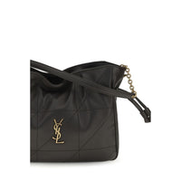 Saint Laurent Jamie Lambskin Clutch — Black