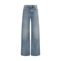 Saint Laurent 90's Wide-Leg Jeans — Blue